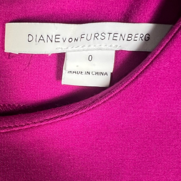 Diane VonFurstenberg Dress Womens 0 Carpreena Pink Sheath Bodycon Feminine Mini - Picture 7 of 9
